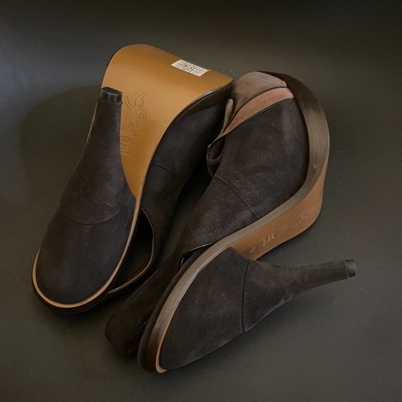 NIB Marni Purple Pink Suede Platform Heels Slingbacks Made in Italy Sz 40 $950 - Picture 12 of 16